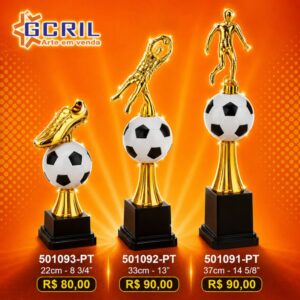 Troféu metálico 170