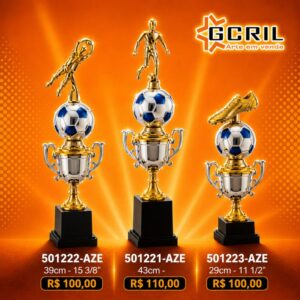 Troféu metálico 175