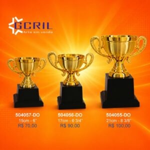 Troféu metálico 178