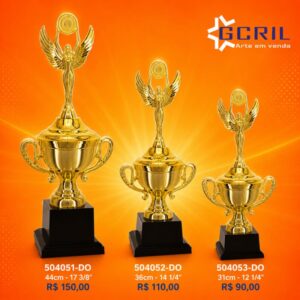 Troféu metálico 178