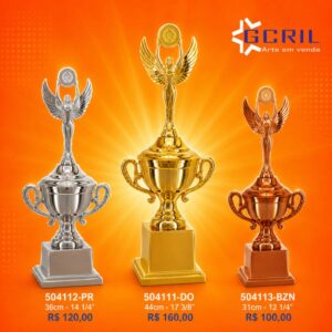 Troféu metálico 181