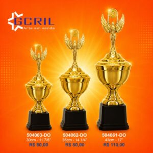 Troféu metálico 183