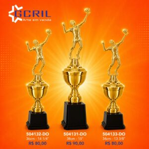 Troféu metálico 184