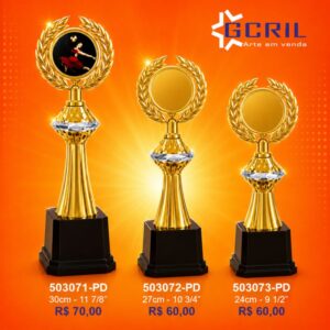 Troféu metálico 185