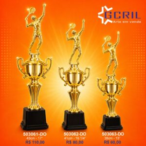 Troféu metálico 188