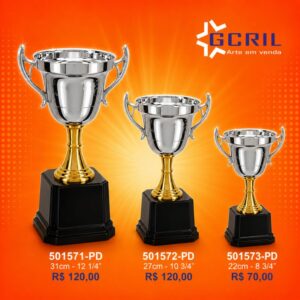Troféu metálico 194