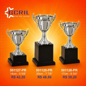 Troféu metálico 198
