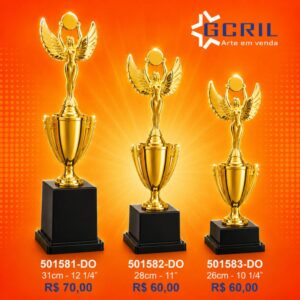 Troféu metálico 203