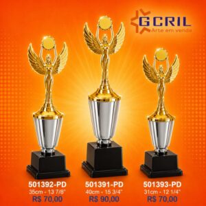 Troféu metálico 206