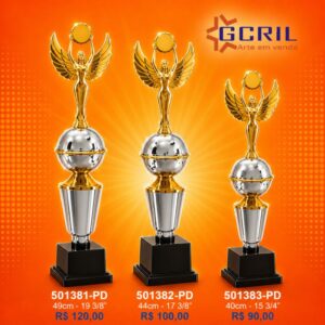 Troféu metálico 207