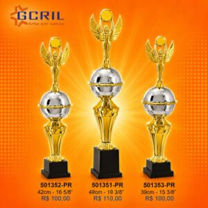 Troféu metálico 208