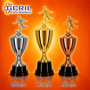 troféu platinado