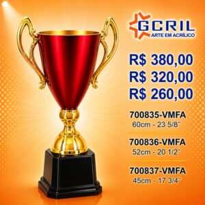 troféu platinado 23