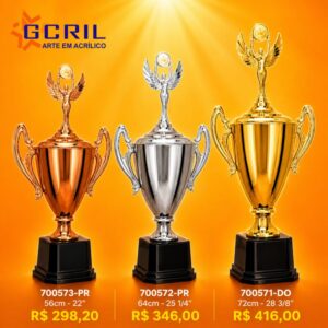 troféu platinado 26