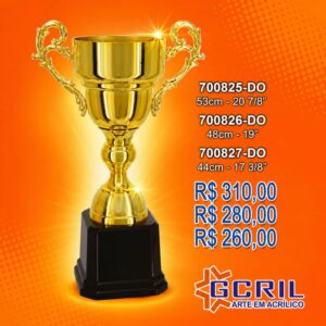 troféu platinado 30