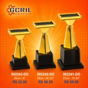 Troféu metálico 301