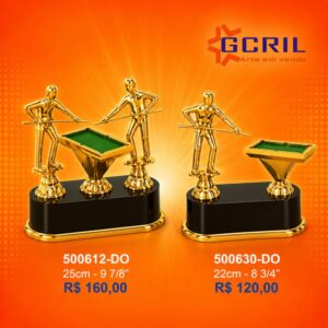 Troféu metálico 304
