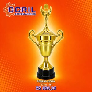 troféu platinado 36