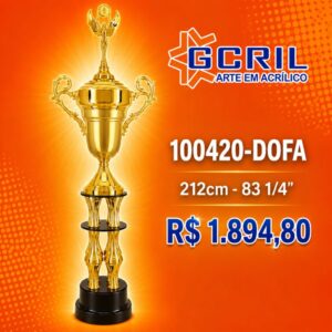 troféu platinado 37