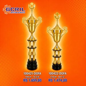 troféu platinado 38