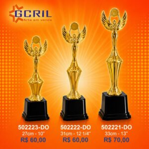 Troféu metálico 407