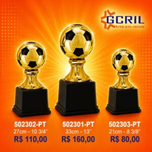 Troféu metálico 418