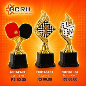 Troféu metálico 422