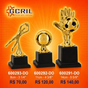 Troféu metálico 126