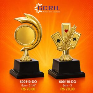 Troféu metálico 432