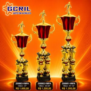 troféu metalizado 47