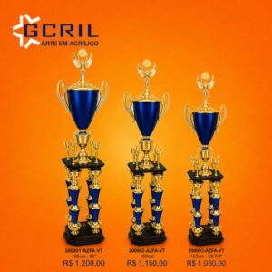 troféu metalizado 53