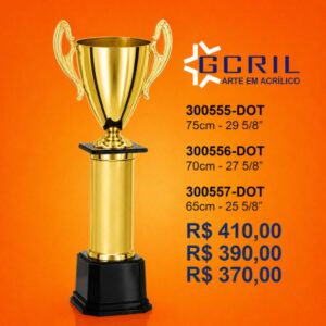 troféu metalizado 58