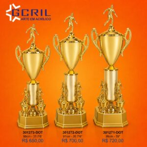 troféu metalizado 59
