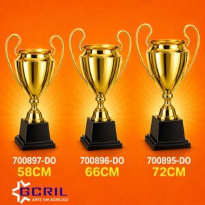 Troféu metálico 605