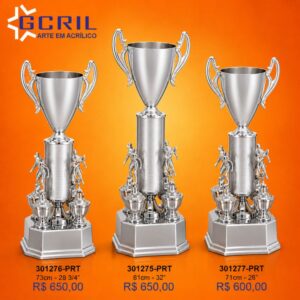 troféu metalizado 61
