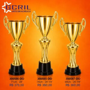 troféu metálico 62