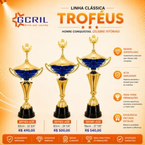 troféu metálico 79