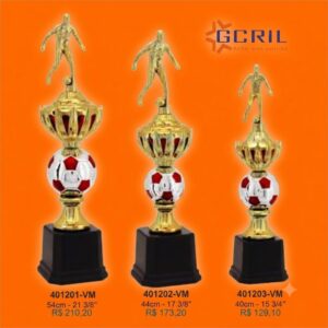 troféu metálico 95